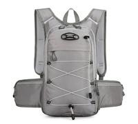PORRASSO Mochila de Senderismo 18L Mochila Impermeable Hiking Backpack Ligera para Hombre Mujer Hacer Ciclismo Escalada Deportes Aire Libre Gris