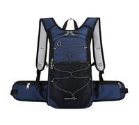 PORRASSO Mochila de Senderismo 19L Mochila Impermeable con Orificio para Auriculares Hiking Backpack para Hombre Mujer Hacer Ciclismo Escalada Deportes Aire Libre Azul Oscuro