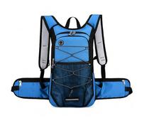 PORRASSO Mochila de Senderismo 19L Mochila Impermeable con Orificio para Auriculares Hiking Backpack para Hombre Mujer Hacer Ciclismo Escalada Deportes Aire Libre Azul Claro