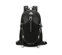 PORRASSO Mochila de Senderismo 25/30 L Mochila Daypack Nylon Impermeable Duradero Backpack para Hombre Mujer Camping Escalada Deportes Viajar Aire Libre Negro A