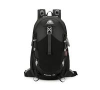 PORRASSO Mochila de Senderismo 25/30 L Mochila Daypack Nylon Impermeable Duradero Backpack para Hombre Mujer Camping Escalada Deportes Viajar Aire Libre Negro B