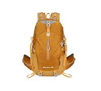 PORRASSO Mochila de Senderismo 30L Mochila Impermeable Gran Daypack Respirable Hiking Nylon Camping Backpack para Hombre Mujer Deportes Viajar Aire Libre Amarillo