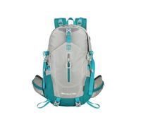 PORRASSO Mochila de Senderismo 30L Mochila Impermeable Gran Daypack Respirable Hiking Nylon Camping Backpack para Hombre Mujer Deportes Viajar Aire Libre Gris Azul
