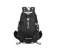 PORRASSO Mochila de Senderismo 30L Mochila Impermeable Gran Daypack Respirable Hiking Nylon Camping Backpack para Hombre Mujer Deportes Viajar Aire Libre Negro