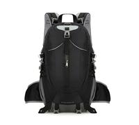 PORRASSO Mochila de Senderismo 40L Mochila Impermeable Duradera Ligera Daypack Reflectantes Backpack para Hombre Mujer Camping Escalada Deportes Viajar Aire Libre Negro