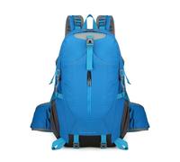 PORRASSO Mochila de Senderismo 40L Mochila Impermeable Duradera Ligera Daypack Reflectantes Backpack para Hombre Mujer Camping Escalada Deportes Viajar Aire Libre Azul Rey