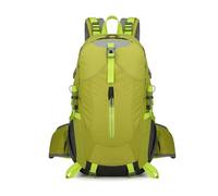 PORRASSO Mochila de Senderismo 40L Mochila Impermeable Duradera Ligera Daypack Reflectantes Backpack para Hombre Mujer Camping Escalada Deportes Viajar Aire Libre Verde