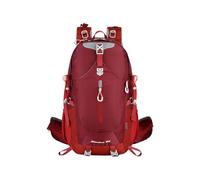 PORRASSO Mochila de Senderismo 40L Mochila Impermeable Gran Daypack Hiking Nylon Camping Backpack para Hombre Mujer Deportes Viajar Aire Libre Rojo