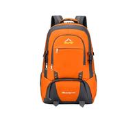PORRASSO Mochila de Senderismo 60L Gran Mochila de Camping con Sistema Dorsal Transpirable Backpack de Viaje Outdoor Resistente al Agua para Hombre Mujer Escalada Aire Libre Naranja