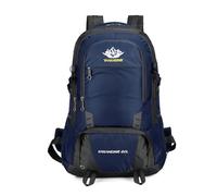 PORRASSO Mochila de Senderismo 60L Mochila Impermeable Daypack Hiking Backpack para Hombre Mujer Camping Escalada Deportes Viajar Aire Libre Azul Oscuro