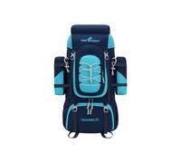 PORRASSO Mochila de Senderismo 70L con Cubierta para Lluvia Mochila de Camping Gran Capacidad con Compartimento de Hidratación Backpack Viaje Transpirable para Aventuras al Aire Libre Azul Marino