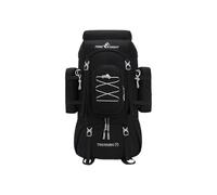 PORRASSO Mochila de Senderismo 70L con Cubierta para Lluvia Mochila de Camping Gran Capacidad con Compartimento de Hidratación Backpack Viaje Transpirable para Aventuras al Aire Libre Negro