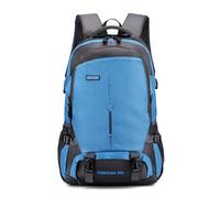 PORRASSO Mochila de Senderismo Impermeable Mochila 45L Duradera Backpack para Hombre Mujer Camping Escalada Deportes Viajar Aire LibreDurable backpack Azul