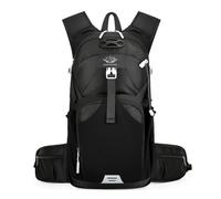 PORRASSO Mochila de Senderismo Mochila Impermeable 18L Ligera Mochila Hiking Backpack para Hombre Mujer Hacer Ciclismo Escalada Deportes Aire Libre Negro