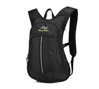 PORRASSO Mochila de Senderismo Mochila Impermeable 18L Ligera Mochila Hiking Backpack para Hombre Mujer Acampar Hacer Ciclismo Escalada Deportes Aire Libre Negro