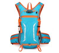 PORRASSO Mochila de Senderismo Mochila Impermeable 18L Ligera Transpirable Hiking Backpack para Hombre Mujer Hacer Ciclismo Escalada Deportes Aire Libre Azul Cielo