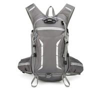 PORRASSO Mochila de Senderismo Mochila Impermeable 18L Transpirable Hiking Backpack para Hombre Mujer Hacer Ciclismo Escalada Deportes Aire Libre Gris