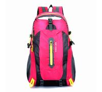 PORRASSO Mochila de Senderismo Mochila Impermeable 25L Daypack Hiking Backpack para Hombre Mujer Camping Escalada Deportes Viajar Aire Libre Rosa Roja