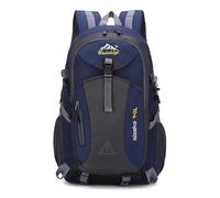 PORRASSO Mochila de Senderismo Mochila Impermeable 40L Daypack con Orificio para Auriculares Hiking Backpack para Hombre Mujer Camping Escalada Deportes Viajar Aire Libre Azul Marino
