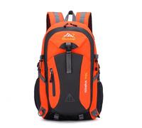 PORRASSO Mochila de Senderismo Mochila Impermeable 40L Daypack con Orificio para Auriculares Hiking Backpack para Hombre Mujer Camping Escalada Deportes Viajar Aire Libre Naranja