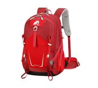 PORRASSO Mochila de Senderismo Mochila Impermeable 40L Gran Daypack con Cinta Reflectante Hiking Nylon Backpack para Hombre Mujer Camping Escalada Deportes Viajar Aire Libre Rojo