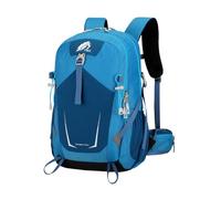 PORRASSO Mochila de Senderismo Mochila Impermeable 40L Gran Daypack con Cinta Reflectante Hiking Nylon Backpack para Hombre Mujer Camping Escalada Deportes Viajar Aire Libre Azul