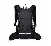 PORRASSO Mochila de Senderismo Mochila Impermeable Hiking Backpack Diseño Reflectante Ligera para Hombre Mujer Hacer Ciclismo Escalada Deportes Aire Libre Negro