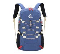 PORRASSO Mochila de Senderismo Outdoor 40L Mochila Camping Impermeable Gran Daypack Backpack de Nylon para Mujeres Hombres Viaje Trekking Escalada Azul Mar