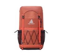 PORRASSO Mochila de Senderismo Outdoor 40L Mochila Camping Impermeable Gran Daypack Backpack de Tela Oxford para Mujeres Hombres Viaje Trekking Escalada Naranja