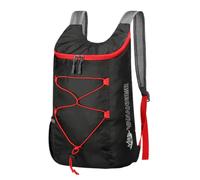 PORRASSO Mochila de Senderismo Plegable Mochila 18L Ultraligera Impermeable Mochila Hiking Backpack para Hombre Mujer Acampar Ciclismo Deportes Aire Libre Negro