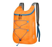 PORRASSO Mochila de Senderismo Plegable Mochila 18L Ultraligera Impermeable Mochila Hiking Backpack para Hombre Mujer Acampar Ciclismo Deportes Aire Libre Naranja