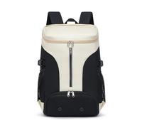 PORRASSO Mochila Deportiva 36L Bolso de Gimnasio Multiuso con Compartimento Independiente Daypack en Tela Oxford 900D Mochila de Viaje Negocios Gran Capacidad para Hombres Mujeres Blanco