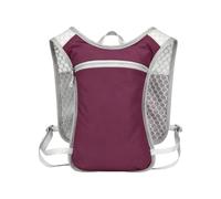 PORRASSO Mochila Hidratación Ultraligera 5L Chaleco Running Hombre Mujer | Bicicleta Senderismo Ciclismo Transpirable Repelente al Agua Compartimento Depósito Bandas Reflectantes,Morado intenso