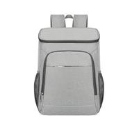 PORRASSO Mochila Nevera Isotermica 25L Bolsa Térmica Impermeable Gran Mochila Térmica para Picnic para Acampada Playa Almuerzo Barbacoa Excursión Gris