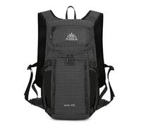 PORRASSO Mochila para Ciclismo Mochila de Día Outdoor Resistente al Agua Backpack Transpirable Cómoda para Mujeres Hombres Senderismo Running Negro
