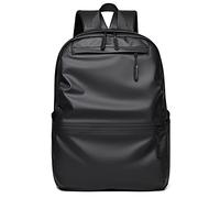 PORRASSO Mochila para Hombre Casual Backpack Impermeable Mochila Portatil Adapta a 14 Pulgadas para Universidad Viaje Uso Diario Negro