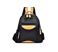 PORRASSO Mochila para Mujer Bolso Escolar de Moda Pequeña Daypack Muchacha Mochila Paño de Oxford Impermeable Bolsa Negro