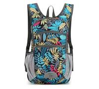 PORRASSO Mochila Plegable Casual Mochila 19L Ligera Daypack Hiking Backpack para Hombre Mujer Acampar Viajes Uso Diario Hojas