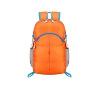 PORRASSO Mochila Plegable Impermeable Ligera Mochila de Senderismo Hombre Mujer Backpack para Acampar Viaje Deportes Uso Diario Naranja