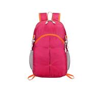 PORRASSO Mochila Plegable Impermeable Ligera Mochila de Senderismo Hombre Mujer Backpack para Acampar Viaje Deportes Uso Diario Rosa Roja
