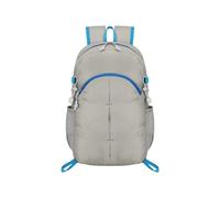 PORRASSO Mochila Plegable Impermeable Ligera Mochila de Senderismo Hombre Mujer Backpack para Acampar Viaje Deportes Uso Diario Gris