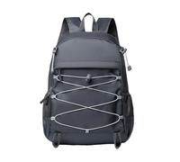 PORRASSO Mochila Plegable Mochila de Senderismo Gran Impermeable Ligera Hombre Mujer Backpack para Acampar Viaje Deportes Aire Libre Gris