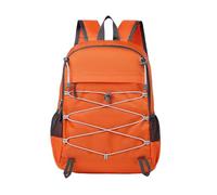 PORRASSO Mochila Plegable Mochila de Senderismo Gran Impermeable Ligera Hombre Mujer Backpack para Acampar Viaje Deportes Aire Libre Naranja