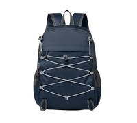 PORRASSO Mochila Plegable Mochila de Senderismo Gran Impermeable Ligera Hombre Mujer Backpack para Acampar Viaje Deportes Aire Libre Azul Oscuro