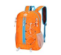 PORRASSO Mochila Plegable Mochila de Senderismo Impermeable Ligera con Diseño Reflectante Hiking Backpack para Hombre Mujer Acampar Viaje Deportes Aire Libre Naranja A