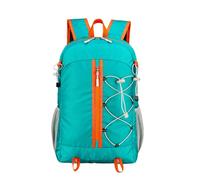 PORRASSO Mochila Plegable Mochila de Senderismo Impermeable Ligera con Diseño Reflectante Hiking Backpack para Hombre Mujer Acampar Viaje Deportes Aire Libre Verde B