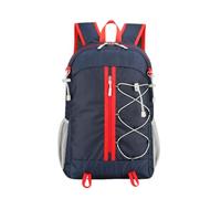 PORRASSO Mochila Plegable Mochila de Senderismo Impermeable Ligera con Diseño Reflectante Hiking Backpack para Hombre Mujer Acampar Viaje Deportes Aire Libre Azul Oscuro B