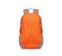PORRASSO Mochila Plegable Mochila de Senderismo Impermeable Ligera Hombre Mujer Backpack para Acampar Viaje Deportes Aire Libre Naranja