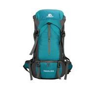 PORRASSO Mochila Senderismo 70L Mochila Camping Impermeable Resistente con Funda de Lluvia Múltiples Correas de Sujeción Externas Backpack Viaje Gran Capacidad Verde Malaquita