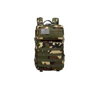 PORRASSO Mochila Táctica Outdoor Mochila Militar de 45L con Sistema Molle Tela Oxford Impermeable 900D Bolsa Bug Out de 3 Días para Senderismo Acampada Viaje Camuflaje Jungla A